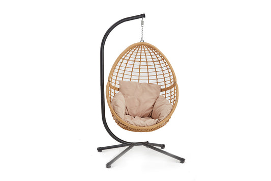 Fauteuil suspendu effet rotin