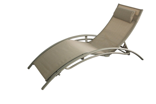 Transat ajustable avec coussin