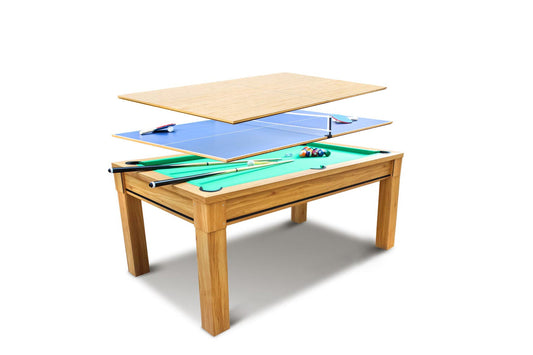 Table multi-jeux : ping-pong et billard