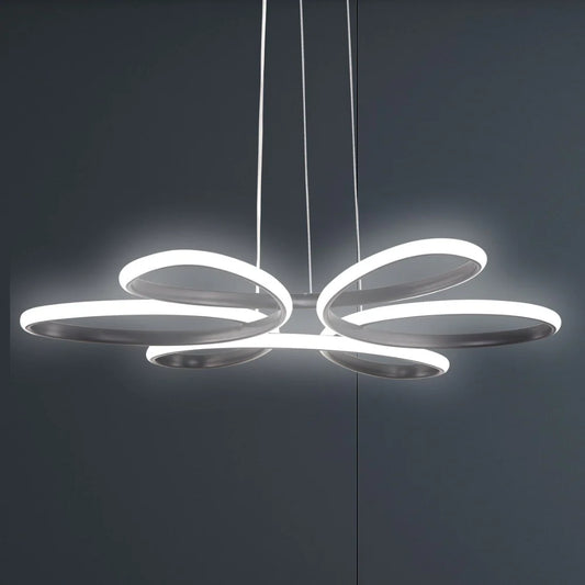 Suspension noire 6 anneaux