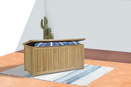 Coffre de rangement teck