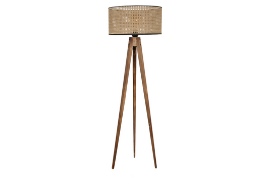 Lampadaire design en bois 153 cm