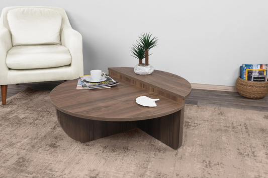 Table basse ronde modulable
