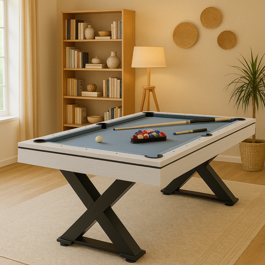 Table multi-jeux 3 en 1 convertible ping-pong, billard et repas