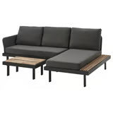 Ensemble 3 places, extérieur Anthracite/Frösön/Duvholmen gris foncé