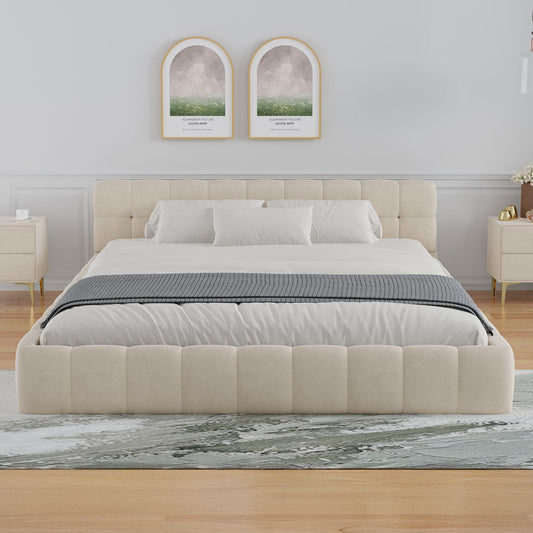Lit nuage 140x190cm en velours