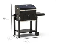 Barbecue à charbon Centaurus Beta II 90x70cm MATÉRIAU