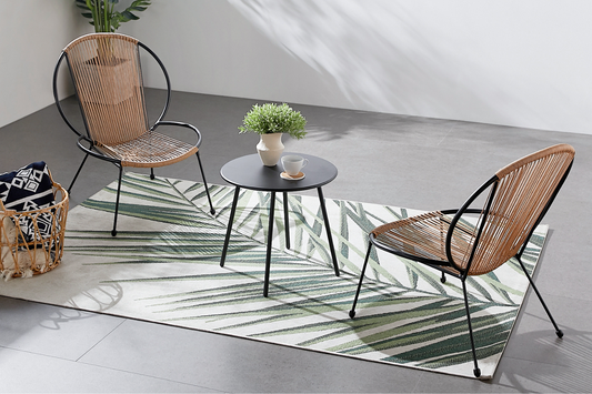 Salon de jardin 2 fauteuils + 1 table basse